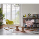 Vitra Eames Plastic Armchair RE RAR — studio, with Vitra Cork Stools and L'Oiseau