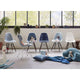 itra Eames Plastic Side Chair RE DSW — lifestle, with Vitra Eames Wire Chair DKR
