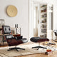 Vitra Eames Lounge Chair with Ottoman — lifestyle, with LTR Occasional Table