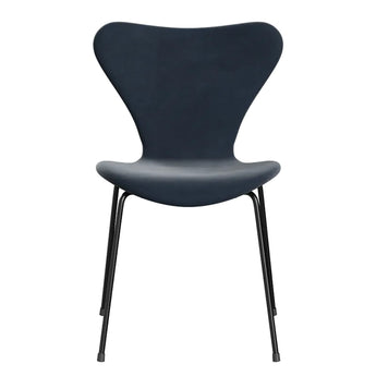 Fritz Hansen 3107 Series 7 Chair Belfast Velvet Grey Blue Black Legs