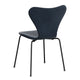 Fritz Hansen Series 7 3107 Belfast Velvet Grey Blue rear view