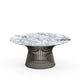 Knoll Platner Coffee Table Ø91.5cm in Bronze with Arabescato Marble — packshot