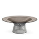 Knoll Platner Coffee Table Ø107cm in Polished Nickel with Bronze Glass — packshot