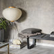 Vitra Akari 10A Floor Lamp styled with Nelson Bench and Eames Wool Blanket — lifestyle