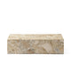 Audo Plinth Low Table in Kunis Breccia Stone — packshot, detail