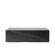 Audo Plinth Low Table in Nero Marquina Marble — packshot, detail
