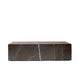 Audo Plinth Low Table in Grey Kendzo Marble — packshot, detail