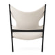 Audo Knitting Lounge Chair in Black Oak, Barnum Boucle 24 — packshot, detail