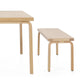 Artek 168B Bench with Aalto Table 83 — studio, detail