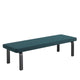 Artek 167 Bench, Black Lacquered, Fabric Upholstery — packshot