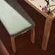 Artek 168B Bench Upholstered Seat in Leather — lifestyle, detail