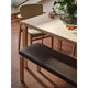 Artek 168B Bench Upholstered Seat with Domus Chair — lifestyle