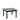 Hay Kofi Coffee Table 60x60cm Black WB Lacquer Oak Frame Grey Glass Top