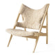 Audo Knitting Lounge Chair in Nature Sheepskin, Natural Oak — packshot