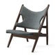 Audo Knitting Lounge Chair in Safire 012, Dark Stained Oak — packshot
