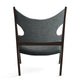 Audo Knitting Lounge Chair in Safire 012, Dark Stained Oak — packshot, detail