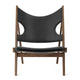Audo Knitting Lounge Chair in Dakar 0842, Walnut — packshot, detail