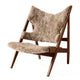 Audo Knitting Lounge Chair in Sahara Sheepskin, Walnut — packshot