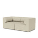 Audo Eave Modular Sofa 96 2 Seater Configuration 1 in Savanna 202 — packshot