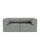 Audo Eave Modular Sofa 96 2 Seater Configuration 1 in Safire 12 — packshot