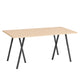 HAY Loop Stand Dining Table in Oak Veneer / Black — packshot