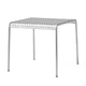 HAY Palissade Outdoor Dining Table Square in Hot Galvanised — packshot