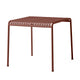 HAY Palissade Outdoor Dining Table Square in Iron Red — packshot