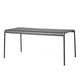 HAY Palissade Outdoor Dining Table Rectangular in Anthracite — packshot
