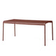 HAY Palissade Outdoor Dining Table Rectangular in Iron Red — packshot