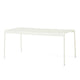 HAY Palissade Outdoor Dining Table Rectangular in Cream White — packshot
