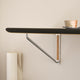 Carl Hansen AB019 Wall Desk in black laminate — close-up detail of tabletop surface