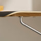 Carl Hansen AB019 Wall Desk in black laminate — close-up detail of rounded edge and wall mount