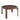 HAY Rey Coffee Table in Umber Brown WB Lacquered Beech — packshot
