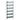 HAY Pier System 101 1 Column — Blue Powder Coated Steel, Black Anodised Aluminium Profile