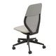 Vitra ACX Mesh Office Chair in Cream White/Stone Grey, Deep Black frame — packshot, detail