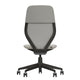 Vitra ACX Mesh Office Chair in Cream White/Stone Grey, Deep Black frame — packshot, detail