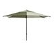 HAY Terrazza Parasol Hexagon 300cm in Green and Dark Green — packshot