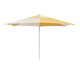 HAY Terrazza Parasol Hexagon 300cm in Off-White and Ochre — packshot
