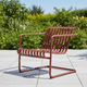 HAY Palissade Cantilever Lounge Chair Low in Iron Red — lifestyle
