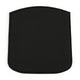 HAY Deville Chair & Armchair Seat Pad in Black — packshot