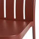 HAY Deville Outdoor Dining Chair in Iron Red — packshot, detail