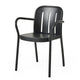 HAY Deville Outdoor Dining Armchair in Anthracite — packshot