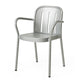 HAY Deville Outdoor Dining Armchair in Silver Grey — packshot