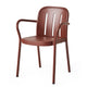 HAY Deville Outdoor Dining Armchair in Iron Red — packshot