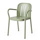 HAY Deville Outdoor Dining Armchair in Thyme Green — packshot