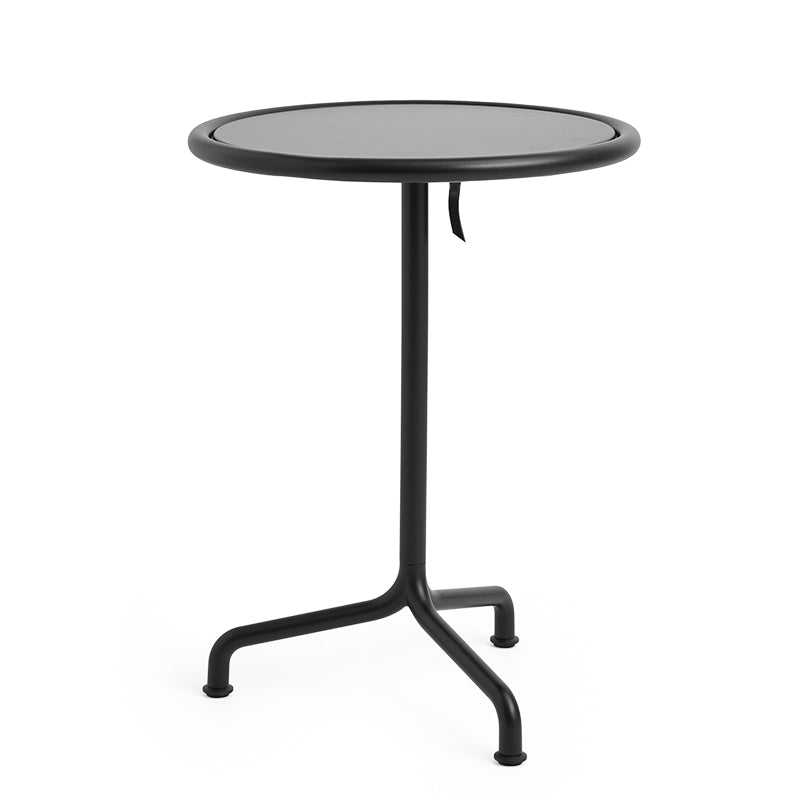 HAY Deville Round Tilt-Top Dining Table 55cm in Anthracite — front packshot