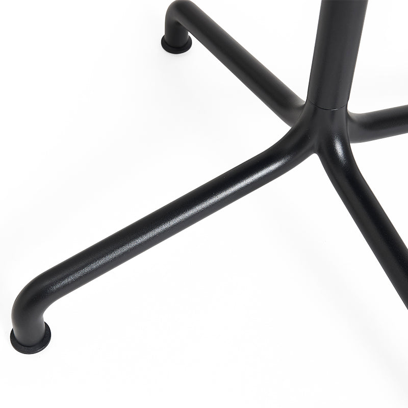 HAY Deville Round Tilt-Top Dining Table 80cm in Anthracite — detail view