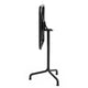 HAY Deville Square Tilt-Top Dining Table in Anthracite — side view