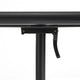 HAY Deville Square Tilt-Top Dining Table in Anthracite — detail, tilting top mechanism