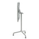 HAY Deville Square Tilt-Top Dining Table in Silver Grey — side view